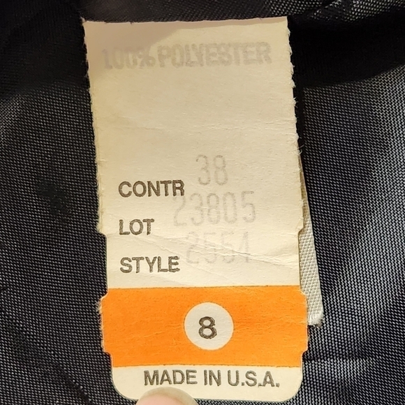 Blazer Vintage Jacket Red Plaid Single breasted pockets Size 8 G.W - Picture 15 of 16